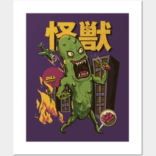 Dill with It - Kaiju Pickle got in Trouble Posters and Art